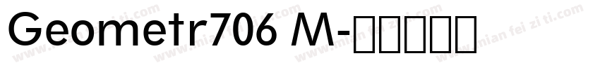 Geometr706 M字体转换